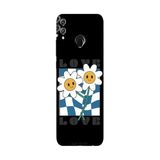 Honor 8C İle Uyumlu Siyah Twisted Love Desenli Silikon Kılıf