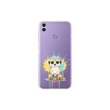 Honor 8C ile Uyumlu Splash Mirket Tasarımlı Şeffaf Silikon Kılıf