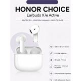 Honor Choıce Earbuds X7E Active 12,4 mm Dinamik Sürücü | Çift Cihaz Bağlantısı | 38 Saatlik Pil Ömrü - Beyaz