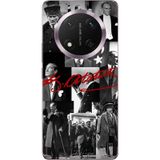 Honor Magic 7 Lite Uyumlu Kırmızı Mustafa Kemal Atatürk İmza Baskılı Silikon Kılıf Renkli