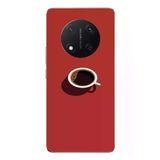Honor Magic 7 Lite Uyumlu Sade Kahve Kupası Baskılı Silikon Kılıf