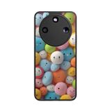 Honor Magic 8 Lite Uyumlu Oyuncak Baskılı Glossy Premium Mat Siyah Silikon Kılıf