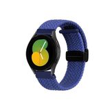 Honor Magic Watch 2 42 mm Uyumlu Flexi Hasır Magnet Kordon 22 mm[Güçlü Mıknatıs] Lacivert