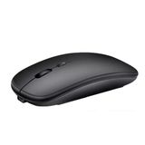 Honor Pad 9 Tablet İçin Uyumlu Bluetooth Şarjlı 2.4Ghz Kablosuz Mouse Sessiz Tıklama Slim Dual Mode Siyah