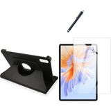 Honor Pad V9 11.5 Inç 360° Dönebilen Standlı Tablet Kılıfı Ekran Koruyucu ve Kalem Seti - Siyah