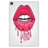 Honor Pad X8 10.1" ile Uyumlu Desenli Silikon Tablet Kılıfı, UV Baskılı, I Love You, Çok Renkli avonm-v-cvr460422