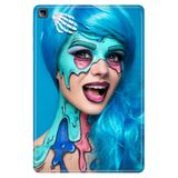 Honor Pad X8 10.1" ile Uyumlu Desenli Silikon Tablet Kılıfı, UV Baskılı, Zombi Portre avonm-v-cvr460550