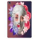 Honor Pad X8 10.1" ile Uyumlu Tablet Kılıfı, Desenli Silikon, Kreatif Yüz, Çok Renkli avonm-v-cvr460448