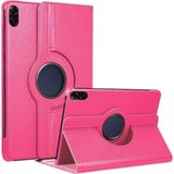Honor Pad X8A Uyumlu 11 Inç Döner Standlı Tablet Kılıfı - Pembe