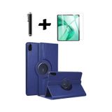 Honor Pad X8b 11 İnç 2026 360 Dönebilen Standlı Tablet Kılıfı Ekran Koruyucu Ve Kalem Seti Kapaklı Kılıf lacivert