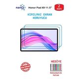 Honor Pad X9 11.5" Tablet İçin Tam Uyumlu Ekran Koruyucu Cam Nano HD Esnek Kırılmaz 2 ADET