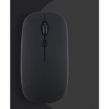Honor Uyumlu Tablet Şarj Edilebilir Sessiz Mouse Bluetooth + 2.4hz Wifi siyah