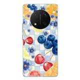 Honor X9C Uyumlu Sulu Boya Meyve ve Çiçek Desenli Baskılı Silikon Kılıf