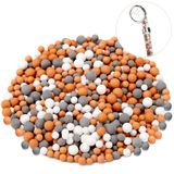 Honoson Yedek Duş Filtresi Boncukları Anyon Mineral Topları Arıtma Taşları Su Filtresi Duş Başlığı 3 Çeşit (6 Paket, Çap 7-8 mm)