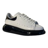 HON'S Erkek Spor Ayakkabı – Hakiki Deri, Air Taban, Bağcıklı, Günlük Kullanım için Rahat ve Şık Sneaker (BEYAZ, EU Ayakkabı Beden Sistemi, Yetişkin, Erkek, Sayısal, Orta, 42)