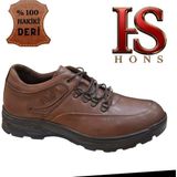 Hon's Trek-Pro Siyah Hakiki Deri Waterproof Taban Erkek Outdoor & Günlük Ayakkabı