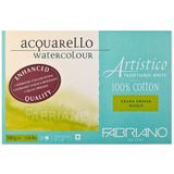 Honsell 19023141 Fabriano Artistico Acquarello sulu boya, doğal beyaz, kaba taneli, 31 x 41 cm, 20 yaprak 300 g/m², yüksek kaliteli sanatçı sulu boya kartonu, 4 tarafı yapıştırılmış, beyaz