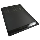 Honsell 19100393 - Fabriano Black Block, derin siyah kağıt, mat, kaplamasız yüzeyli, 300 g/m², DIN A2, 20 yaprak, pastel, renkli kalem ve markör için ideal