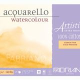 Honsell 311218 - Fabriano Artistico Acquarello Watercolour, yüksek kaliteli sanatçı - suluboya karton, ekstra beyaz, Feinkorn cold pressed, yakl. 12,5 x 18 cm, 25 yaprak 300 g/m²