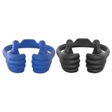 Honsky Thumbs Up 2 Paket Tablet Standı, Tablet Tutucu, Masa için Tablet Ekran Standları Tutucu, Tembel Tablet Standı, Çorap Stuffer Fikirleri, Evrensel Sevimli, Mavi/Siyah