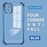 HONTINGA iPhone 11 ile Uyumlu Şeffaf Kılıfı Düşüme Önleyici Basitlik Anti Düşme Kamera Korumali Desen Yumuşak Silikon Telefon Kılıfı Kadın ve Erkek Için Uygundur K3-0000 - Mavi