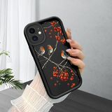 HONTINGA iPhone 12 ile Uyumlu Kılıfı Düşüme Önleyici Basitlik Anti Düşme Kamera Korumali Kuş Desen Yumuşak Silikon Telefon Kılıfı Kadın ve Erkek Için Uygundur K2-0184 - Renkli