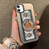 HONTINGA iPhone 12 Pro ile Uyumlu Kılıfı Silikon Kenar Sert Arka Düşüme Önleyici Basitlik Anti Düşme Kamera Korumali Kedi ve Fare Desen Telefon Kılıfı Kadın ve Erkek Için Uygundur K1-0572 - 001-Renkli