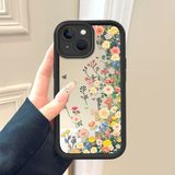 HONTINGA iPhone 13 ile Uyumlu Aynalı Kılıfı Düşüme Önleyici Basitlik Anti Düşme Kamera Korumali Çiçek Desen Yumuşak Silikon Telefon Kılıfı Kadın ve Erkek Için Uygundur K2-9116 - 001-Renkli