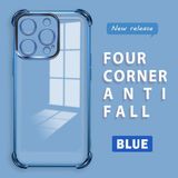 HONTINGA iPhone 14 Pro ile Uyumlu Şeffaf Kılıfı Düşüme Önleyici Basitlik Anti Düşme Kamera Korumali Desen Yumuşak Silikon Telefon Kılıfı Kadın ve Erkek Için Uygundur K3-0000 - Mavi