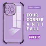 HONTINGA iPhone 14 Pro ile Uyumlu Şeffaf Kılıfı Düşüme Önleyici Basitlik Anti Düşme Kamera Korumali Desen Yumuşak Silikon Telefon Kılıfı Kadın ve Erkek Için Uygundur K3-0000 - Mor