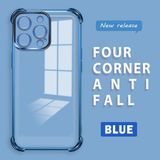 HONTINGA iPhone 14 Pro Max ile Uyumlu Şeffaf Kılıfı Düşüme Önleyici Basitlik Anti Düşme Kamera Korumali Desen Yumuşak Silikon Telefon Kılıfı Kadın ve Erkek Için Uygundur K3-0000 - Mavi