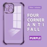 HONTINGA iPhone 15 ile Uyumlu Şeffaf Kılıfı Düşüme Önleyici Basitlik Anti Düşme Kamera Korumali Desen Yumuşak Silikon Telefon Kılıfı Kadın ve Erkek Için Uygundur K3-0000 - Mor