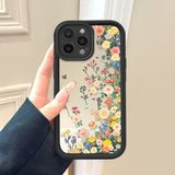 HONTINGA iPhone 15 Pro Max ile Uyumlu Aynalı Kılıfı Düşüme Önleyici Basitlik Anti Düşme Kamera Korumali Çiçek Desen Yumuşak Silikon Telefon Kılıfı Kadın ve Erkek Için Uygundur K2-9116 - 001-Renkli