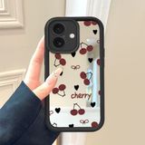 HONTINGA iPhone 16 ile Uyumlu Aynalı Kılıfı Düşüme Önleyici Basitlik Anti Düşme Kamera Korumali Kiraz Desen Yumuşak Silikon Telefon Kılıfı Kadın ve Erkek Için Uygundur K2-9085 - 001-Renkli