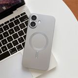 HONTINGA iPhone 16 ile Uyumlu Kılıfı Şeffaf Magsafe Wireless Düşüme Önleyici Basitlik Anti Düşme Kamera Korumali Silikon Telefon Kılıfı Kadın ve Erkek Için Uygundur K7-1000 - Gümüş