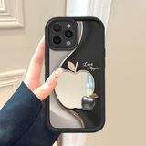 HONTINGA iPhone 16 Pro ile Uyumlu Aynalı Kılıfı Düşüme Önleyici Basitlik Anti Düşme Kamera Korumali Apple Desen Yumuşak Silikon Telefon Kılıfı Kadın ve Erkek Için Uygundur K2-9107 - 001-Renkli
