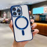HONTINGA iPhone 16 Pro ile Uyumlu Şeffaf Magsafe Wireless Kılıfı Düşüme Önleyici Basitlik Anti Düşme Kamera Korumali Yumuşak Silikon Telefon Kılıfı Kadın ve Erkek Için Uygundur K7-2000 - Mavi