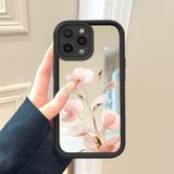 HONTINGA iPhone 16 Pro Max ile Uyumlu Aynalı Kılıfı Düşüme Önleyici Basitlik Anti Düşme Kamera Korumali Çiçek Desen Yumuşak Silikon Telefon Kılıfı Kadın ve Erkek Için Uygundur K2-9116 - Renkli