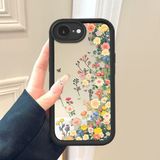 HONTINGA iPhone 16E ile Uyumlu Aynalı Kılıfı Düşüme Önleyici Basitlik Anti Düşme Kamera Korumali Çiçek Desen Yumuşak Silikon Telefon Kılıfı Kadın ve Erkek Için Uygundur K2-9116 - 001-Renkli