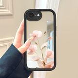 HONTINGA iPhone 16E ile Uyumlu Aynalı Kılıfı Düşüme Önleyici Basitlik Anti Düşme Kamera Korumali Çiçek Desen Yumuşak Silikon Telefon Kılıfı Kadın ve Erkek Için Uygundur K2-9116 - Renkli