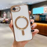 HONTINGA iPhone 16E ile Uyumlu Şeffaf Magsafe Wireless Kılıfı Düşüme Önleyici Basitlik Anti Düşme Kamera Korumali Yumuşak Silikon Telefon Kılıfı Kadın ve Erkek Için Uygundur K7-2000 - Altın