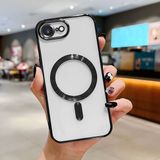 HONTINGA iPhone 16E ile Uyumlu Şeffaf Magsafe Wireless Kılıfı Düşüme Önleyici Basitlik Anti Düşme Kamera Korumali Yumuşak Silikon Telefon Kılıfı Kadın ve Erkek Için Uygundur K7-2000 - Siyah