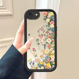 HONTINGA iPhone 8 ile Uyumlu Aynalı Kılıfı Düşüme Önleyici Basitlik Anti Düşme Kamera Korumali Çiçek Desen Yumuşak Silikon Telefon Kılıfı Kadın ve Erkek Için Uygundur K2-9116 - 001-Renkli