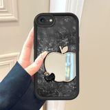 HONTINGA iPhone Se 2020 ile Uyumlu Aynalı Kılıfı Düşüme Önleyici Basitlik Anti Düşme Kamera Korumali Apple Desen Yumuşak Silikon Telefon Kılıfı Kadın ve Erkek Için Uygundur K2-9107 - Renkli
