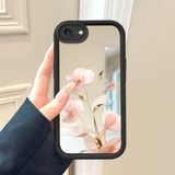 HONTINGA iPhone Se 2020 ile Uyumlu Aynalı Kılıfı Düşüme Önleyici Basitlik Anti Düşme Kamera Korumali Çiçek Desen Yumuşak Silikon Telefon Kılıfı Kadın ve Erkek Için Uygundur K2-9116 - Renkli