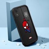 HONTINGA iPhone Xr ile Uyumlu Kılıfı Düşüme Önleyici Basitlik Anti Düşme Kamera Korumali Şirin Kedi Siyah Spider Desen Yumuşak Silikon Telefon Kılıfı Kadın ve Erkek Için Uygundur K2-0455 - Renkli