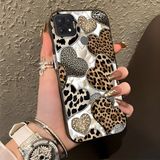 HONTINGA Oppo A15 ile Uyumlu Kılıf Silikon Kenar Sert Arka Kamera Koruyucu Basitlik Anti Düşme Kamera Korumalı Leoparlı Kalp Desen Couple Telefon Kılıfı Kadın ve Erkek Için Uygundur K1-1361 - Siyah