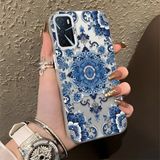 HONTINGA Oppo A55 4g ile Uyumlu Kılıf Silikon Kenar Sert Arka Kamera Koruyucu Basitlik Anti Düşme Kamera Korumalı Fars Desen Couple Telefon Kılıfı Kadın ve Erkek Için Uygundur K1-1369 - Beyaz
