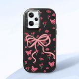 HONTINGA Poco X5 Pro 5g ile Uyumlu Kılıfı Kamera Korumalı Düşüme Önleyici Basitlik Siyah Yumuşak Silikon Telefon Kılıfı Fiyonk Desenli K4-0253 - 001-Renkli