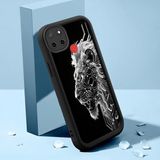 HONTINGA Realme C25S ile Uyumlu Kılıfı Düşüme Önleyici Basitlik Anti Düşme Kamera Korumali Aslan Siyah Desen Yumuşak Silikon Telefon Kılıfı Kadın ve Erkek Için Uygundur K2-0248 - Renkli